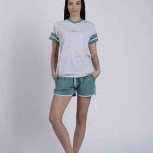 Pigiama Donna Mezza Manica Pantalone Corto