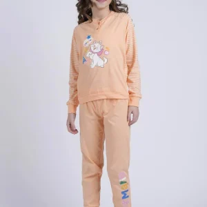 Pigiama Bimba Manica Lunga Pantalone Lungo Disegno Marie