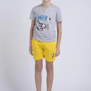 Pigiama Bimbo Mezza Manica Pantalone Corto Disegno Mickey