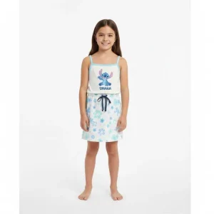 Camicia Da Notte Bimba Spalline Disegno Stitch