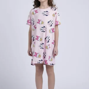 Maxi T-Shirt Bimba Mezza Manica Disegno Minnie /Daisy
