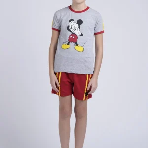 Pigiama Bimbo Mezza Manica Pantalone Corto Disegno Mickey