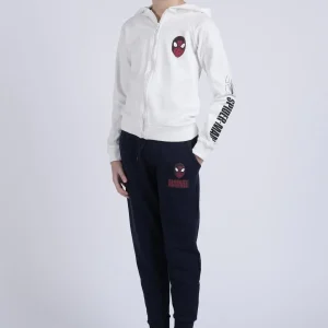 Pigiama Bimbo in Felpa Non Garzata Full Zip Disegno Spiderman