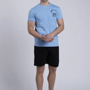 Pigiama Uomo Mezza Manica Jersey Pantalone Corto Felpa Non Garzata Disegno Stich