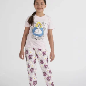 Pigiama Bimba Mezza Manica Leggins Disegno Alice