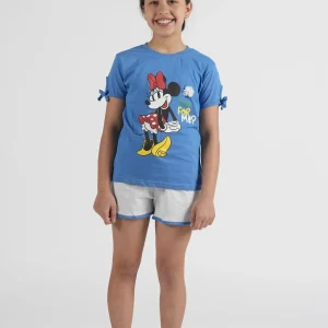 Pigiama Bimba Mezza Manica Pantalone Corto Disegno Minnie