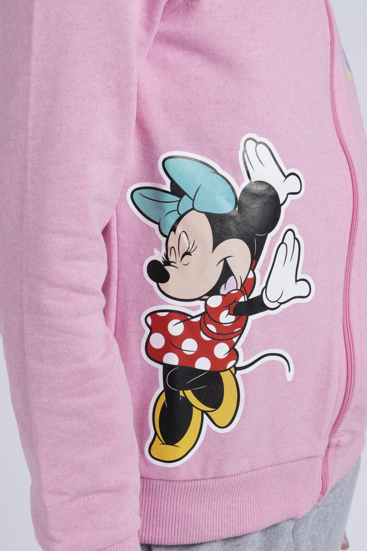 Pigiama Bimba Felpa Non Garzata Full Zip Disegno Minnie - immagine 4