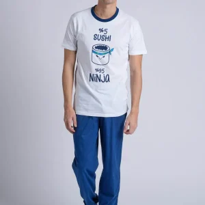 Pigiama Uomo Mezza Manica Pantalone Lungo