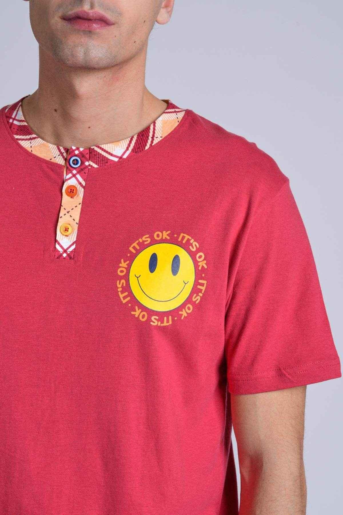 Pigiama Uomo Serafino Mezza Manica Pantalone Lungo - immagine 7