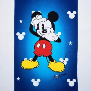 Telo Mare 70X140 Microfibra Disegno Mickey