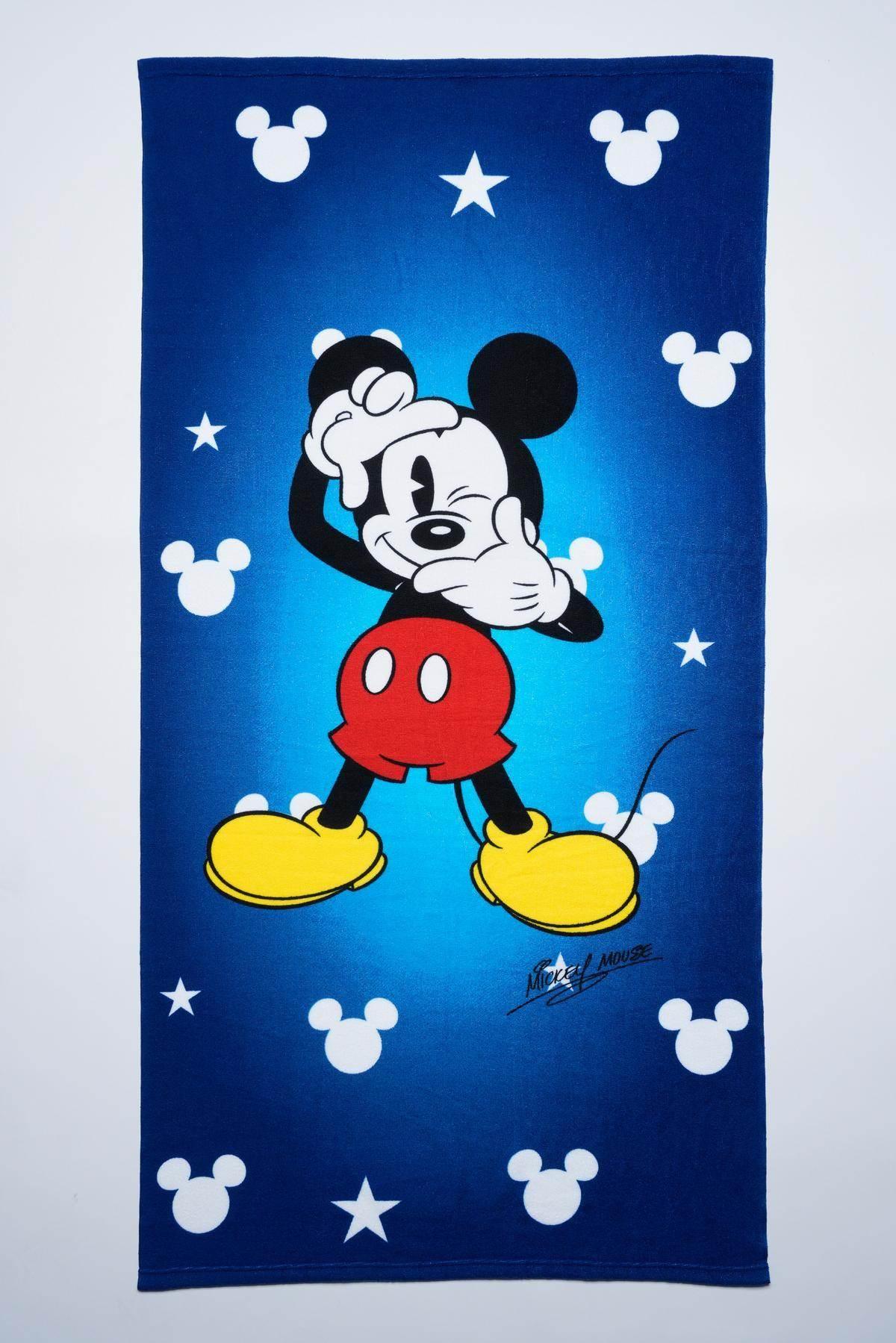 Telo Mare 70X140 Microfibra Disegno Mickey - immagine 3