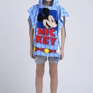 Asciugamano Poncho Mare Bimbo Disegno Mickey