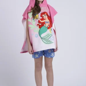 Asciugamano Poncho Mare Disegno Principessa Ariel