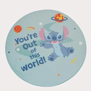 Tappeto Rotondo diametro 90cm Disegno Stitch Antiscivolo