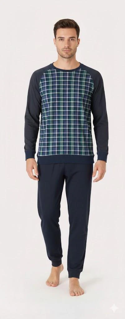 Kiwear Pigiama Uomo Caldo Cotone