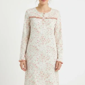 Camicia Da Notte Caldo Cotone Kiwear