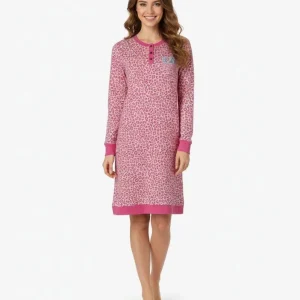 Camicia da Notte Donna Caldo Cotone Lov It