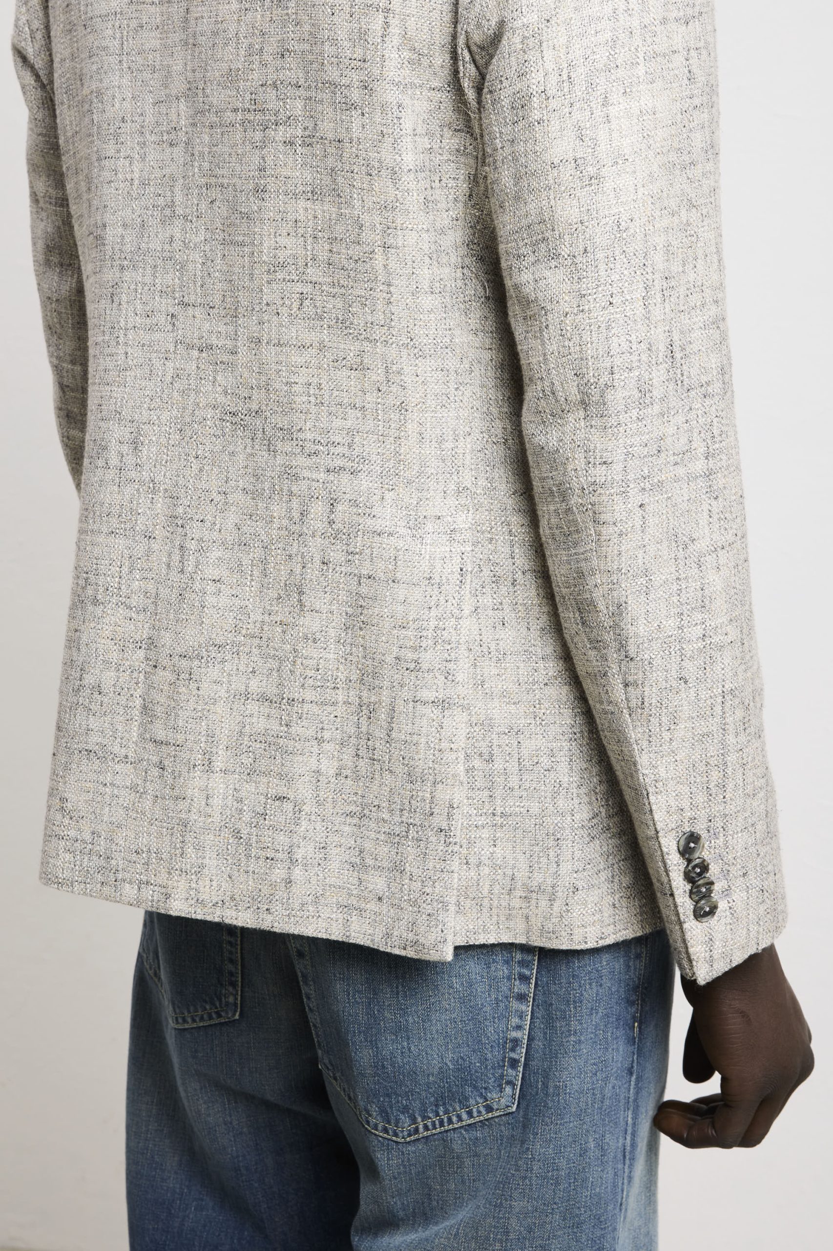 Tagliatore 3554 Giacca tramata doppio petto grigio - immagine 5