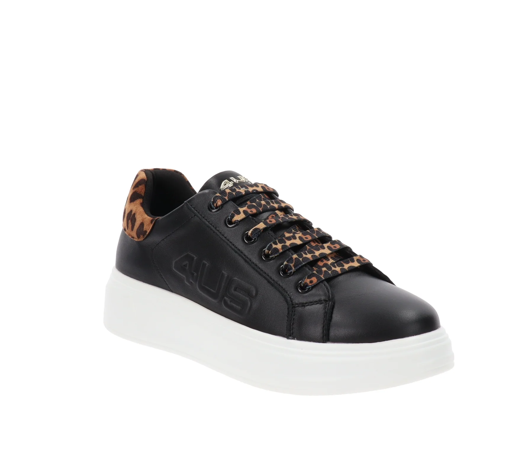 4US - Sneakers Donna in Pelle - immagine 3