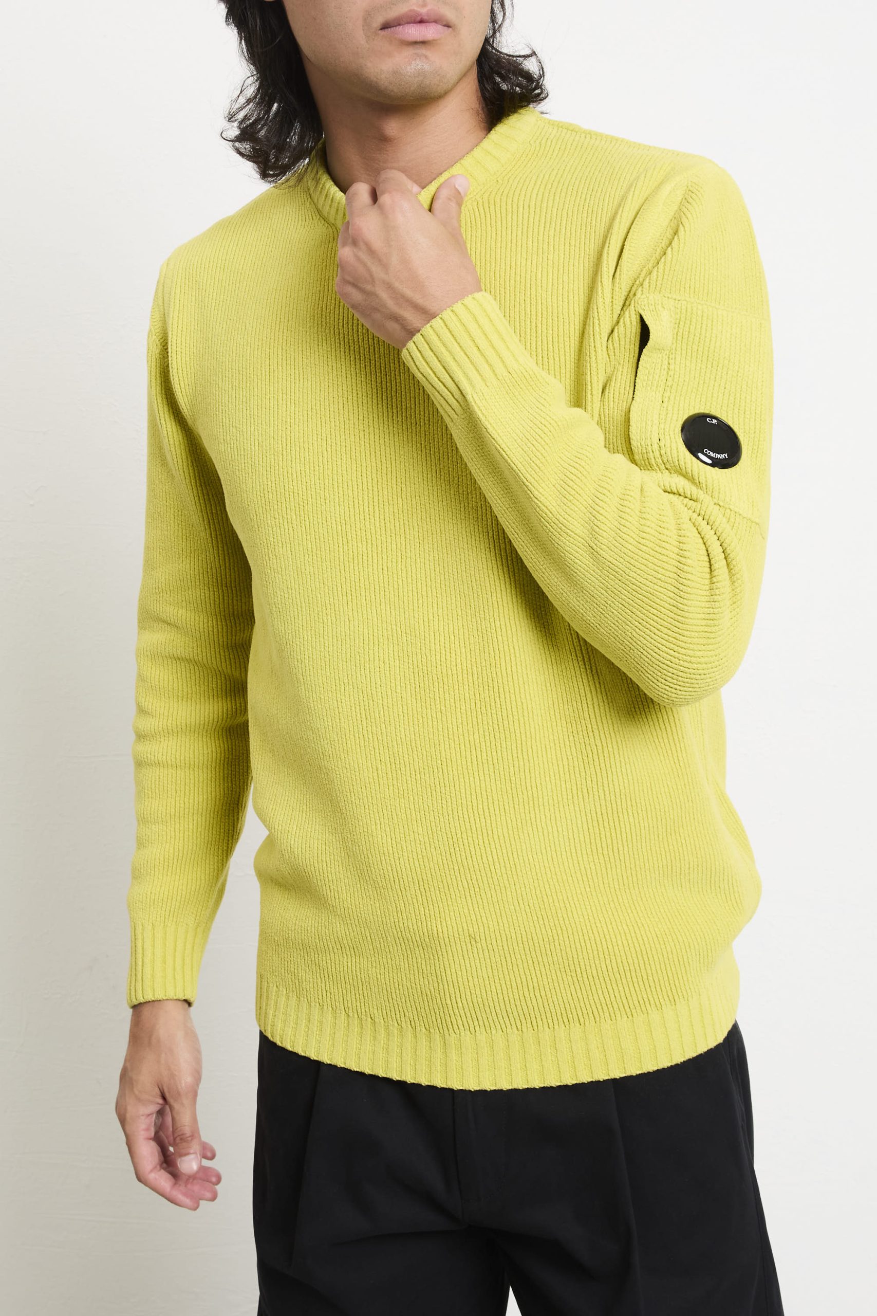 CP Company 2078 Maglia giallo fluo ciniglia - immagine 3