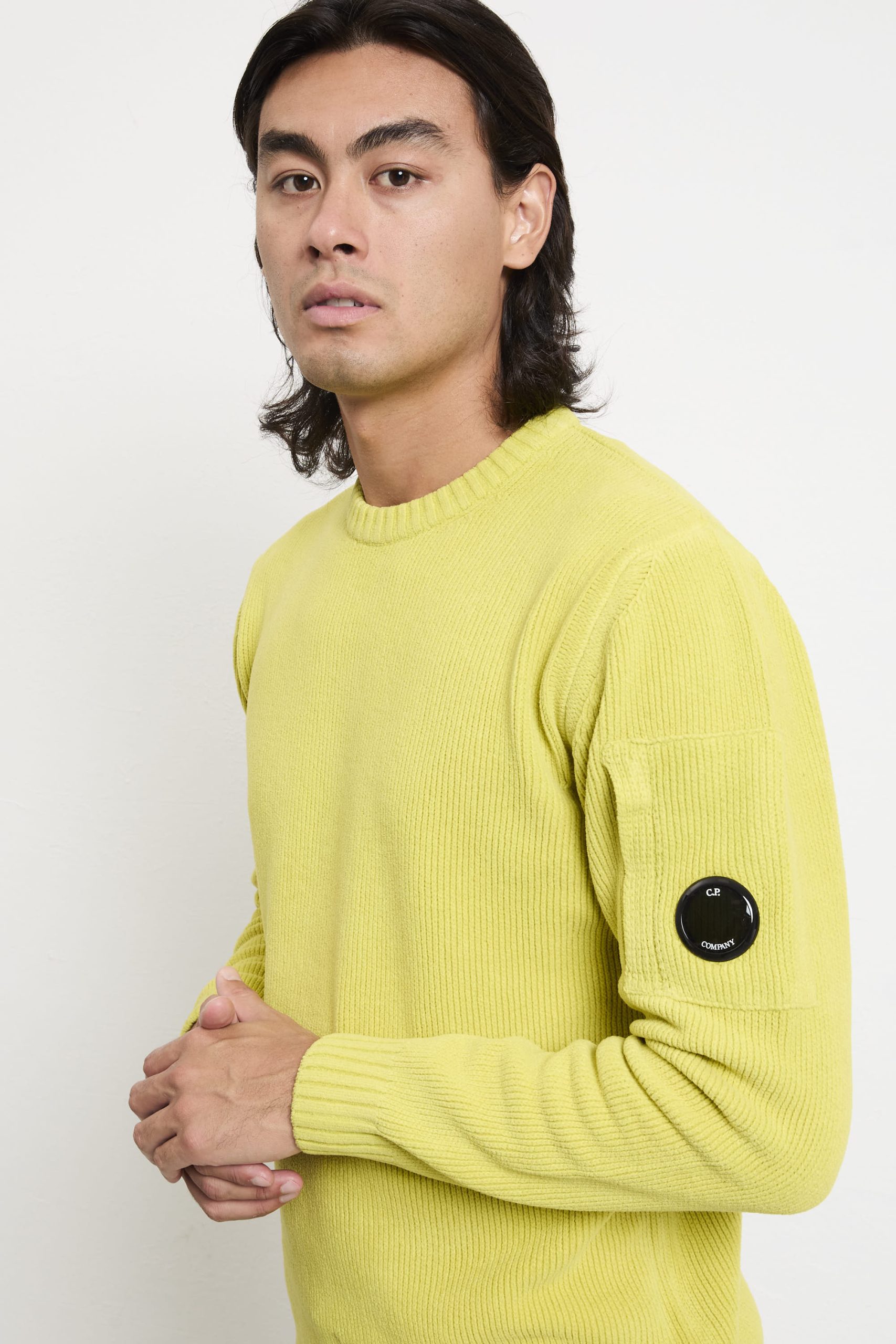 CP Company 2078 Maglia giallo fluo ciniglia