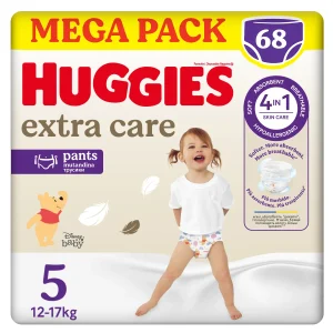 Huggies Mutandine Extra Care Taglia 5 (12-17 kg) Megapack 68 pezzi