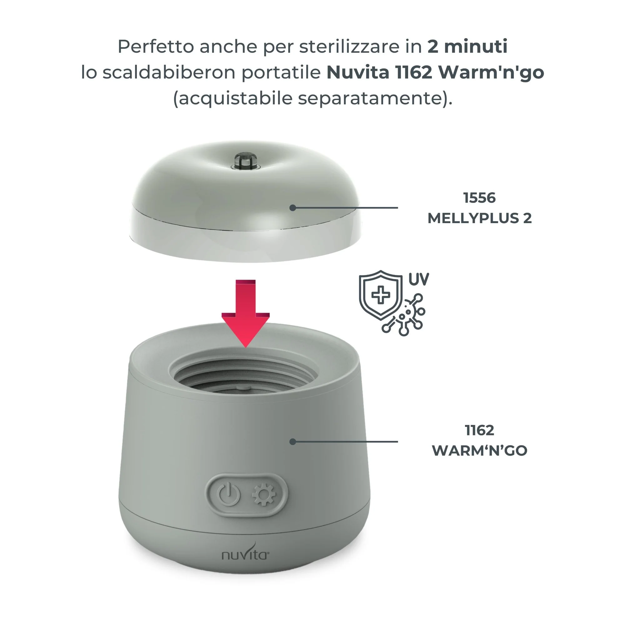 Nuvita Sterilizzatore portatile UV MellyPlus - immagine 4