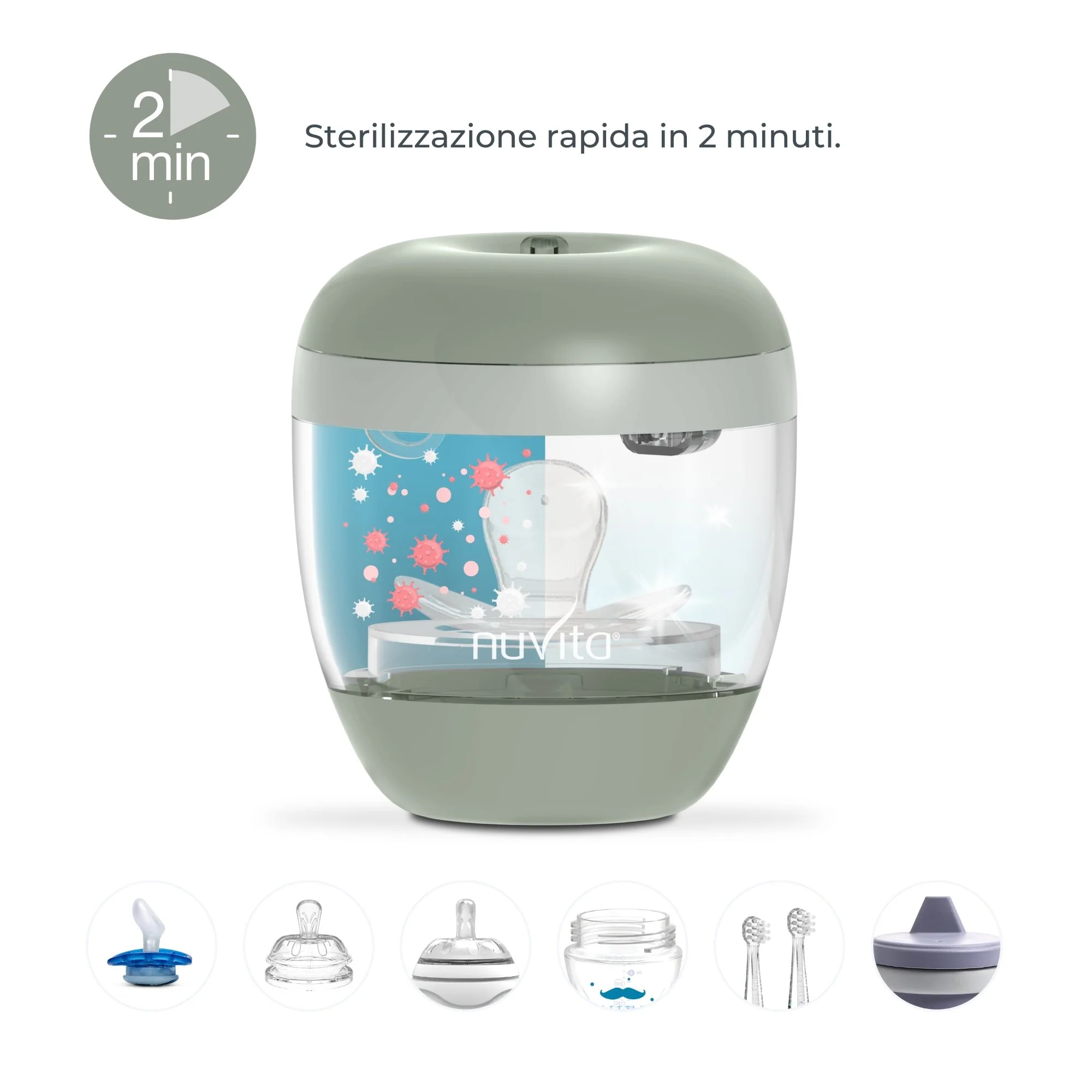 Nuvita Sterilizzatore portatile UV MellyPlus - immagine 5