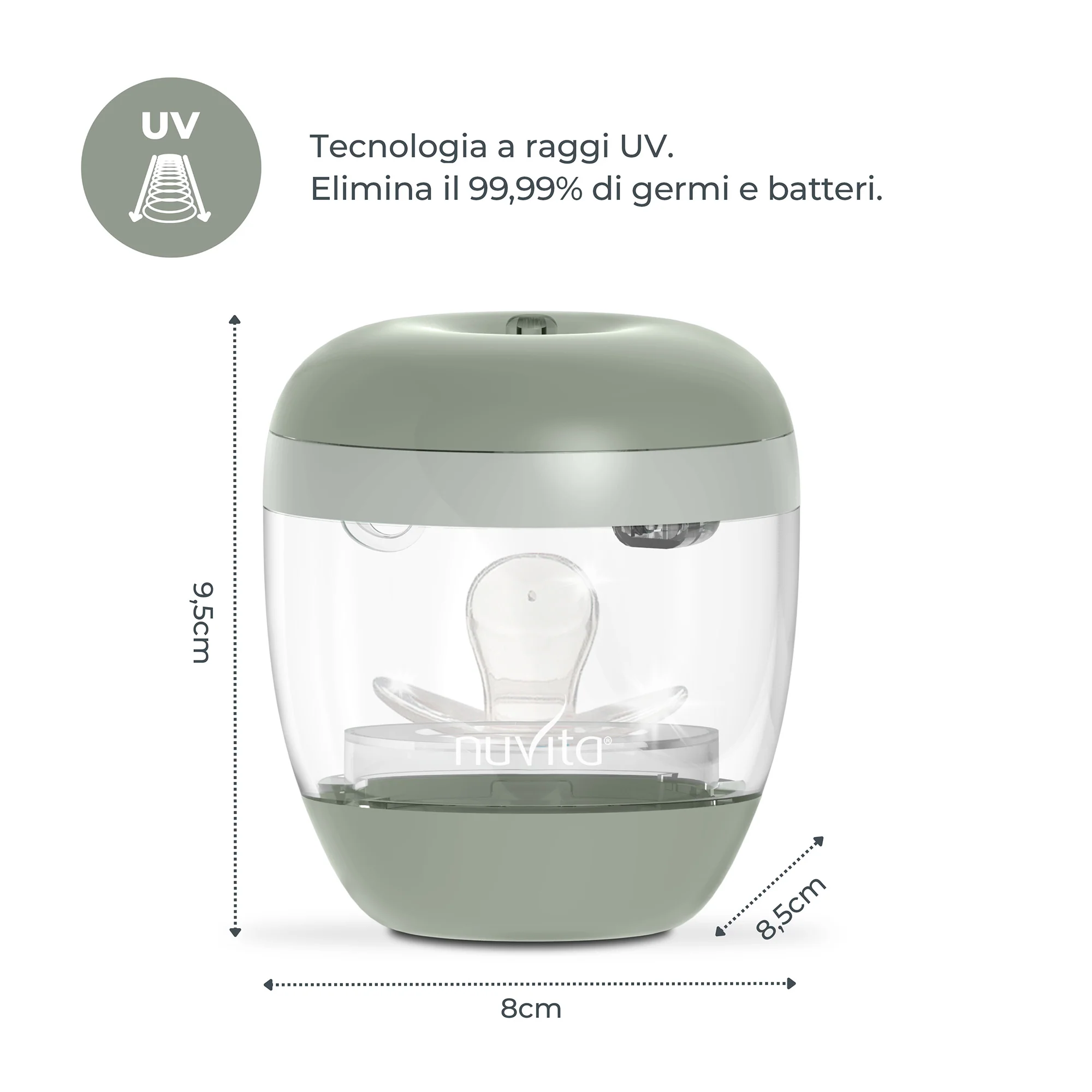 Nuvita Sterilizzatore portatile UV MellyPlus - immagine 7