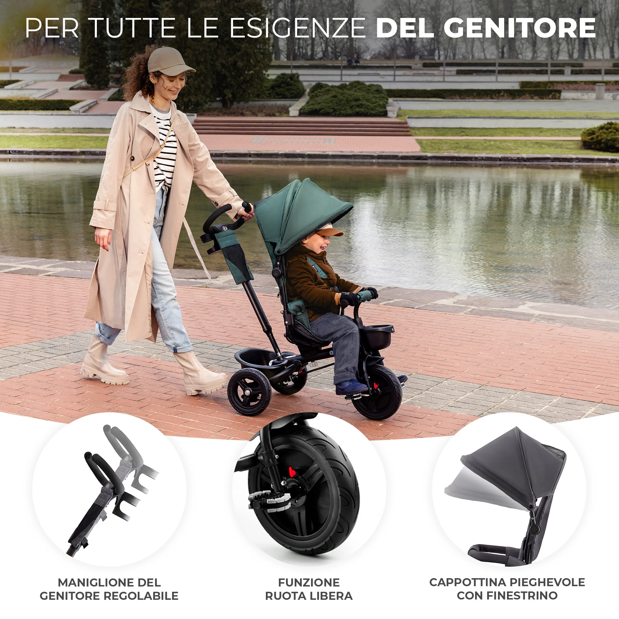 Kinderkraft Triciclo Evolutivo Aveo +9 mesi - immagine 6