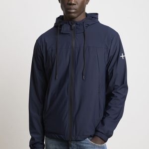 More 3271 Giubbotto con cappuccio blu