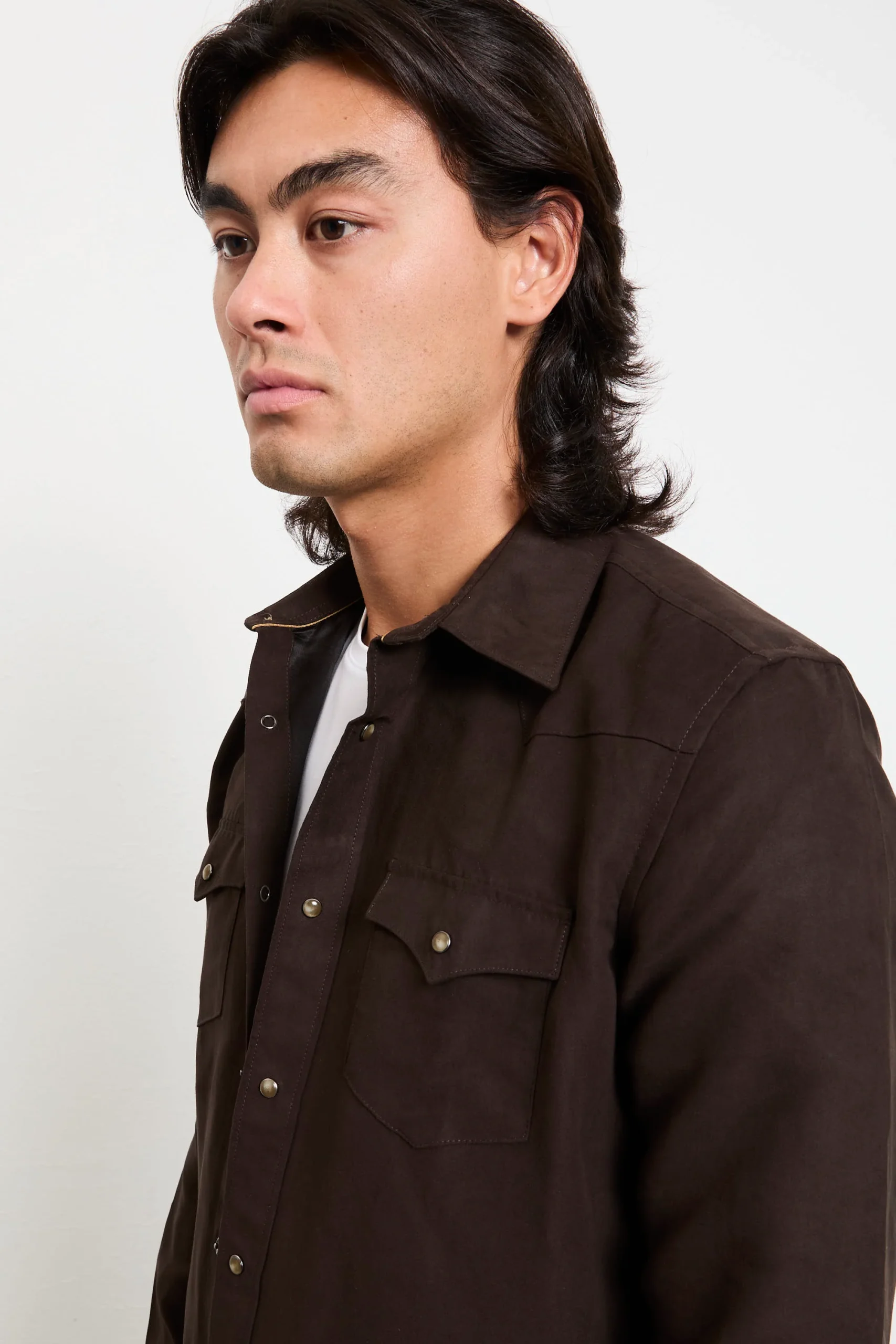 Alley Docks 2027 Camicia marrone alcantara - immagine 8