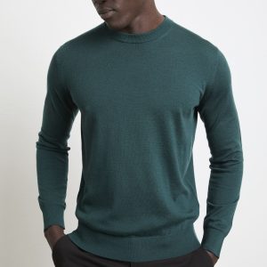 Reworked 2469 Maglia verde girocollo