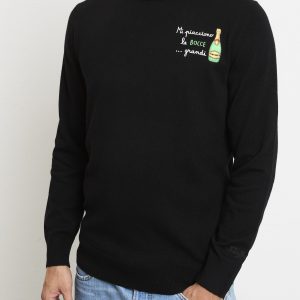 Saint Barth 2702 Maglia nera "Mi piacciono le bocce...grandi"