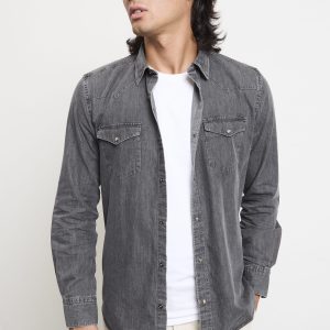 Alley Docks 2033 Camicia denim grigio