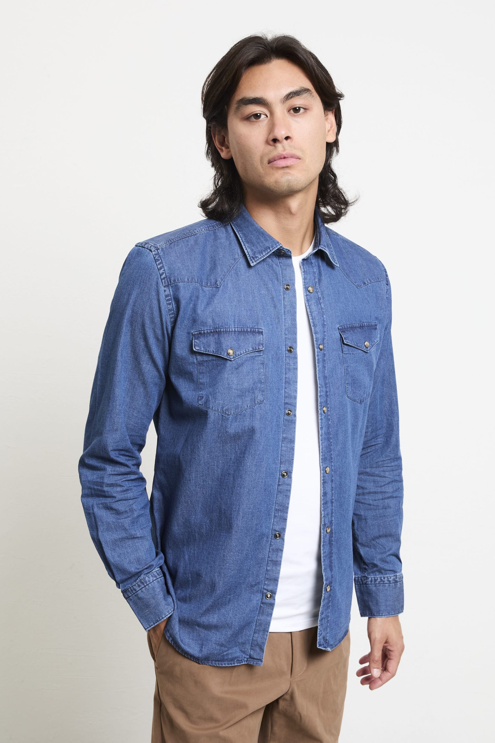 Alley Docks 2034 Camicia denim blu - immagine 7