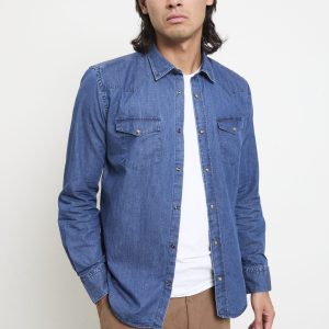Alley Docks 2034 Camicia denim blu