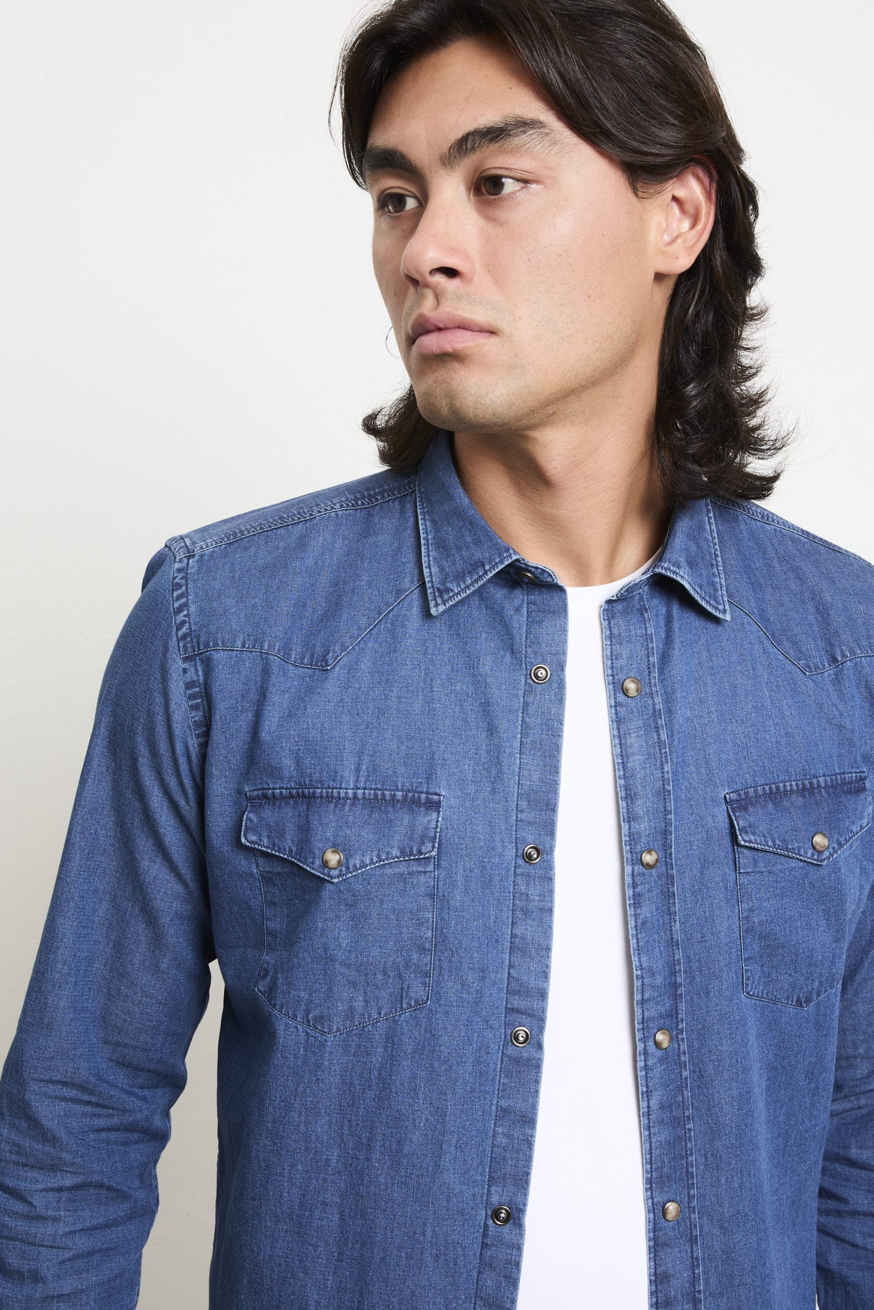 Alley Docks 2034 Camicia denim blu - immagine 9