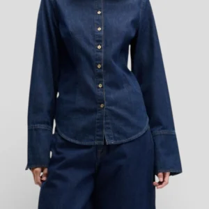 SS26-7U5D0D16-U71ZI CAMICIA SHAPED SHIRT INDIGO SOUL COLORE DENIM SCURO