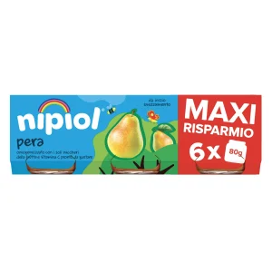 Nipiol Omogeneizzato di Pera 480 g (6x80 g)