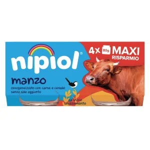 Nipiol Omogeneizzato di Manzo 320 g (4x80 g)