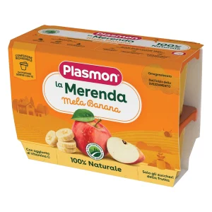 Plasmon Omogeneizzato Merenda di Mela e Banana 400 g (4x100 g)