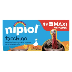 Nipiol Omogeneizzato di Tacchino 320 g (4x80 g)