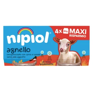 Nipiol Omogeneizzato di Agnello 320 g (4x80 g)