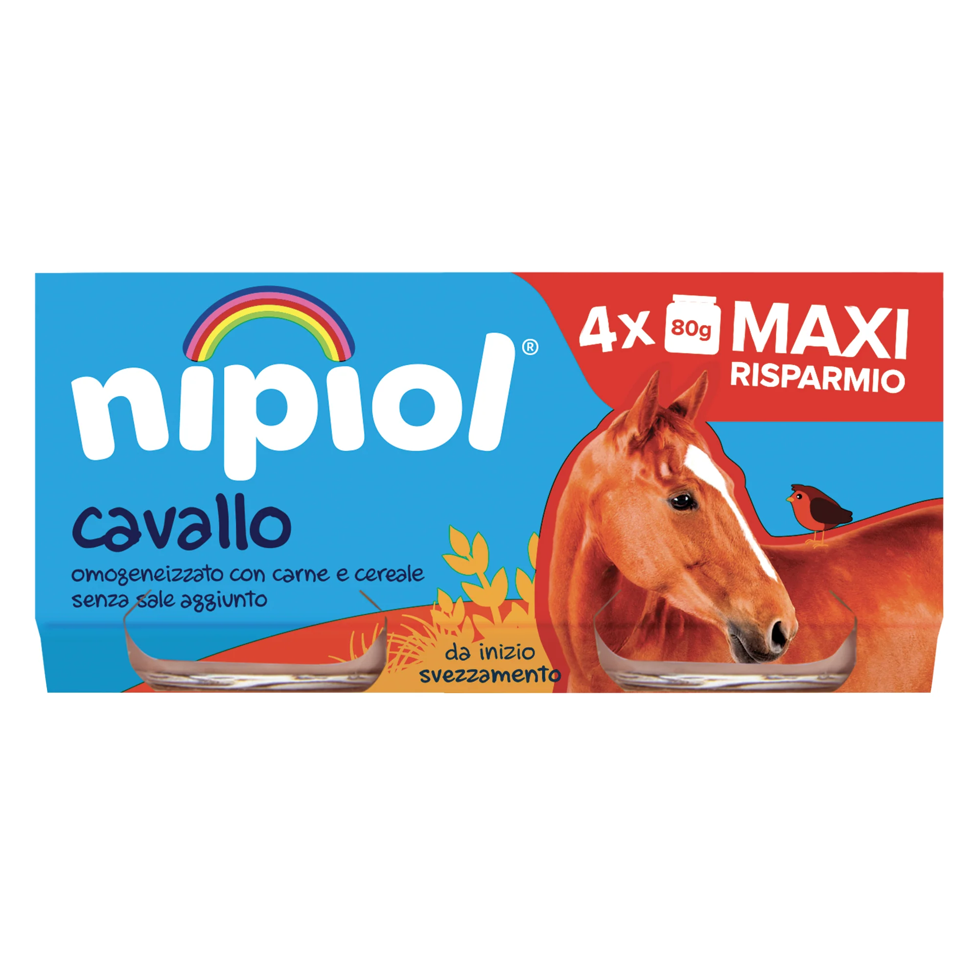 Nipiol Omogeneizzato di Cavallo 320 g (4x80 g)