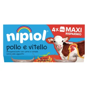 Nipiol Omogeneizzato di Pollo e Vitello 320 g (4x80 g)