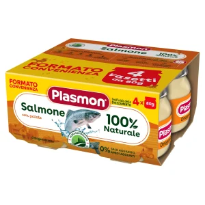 Plasmon Omogeneizzato di Salmone con patate 320 g (4x80 g)