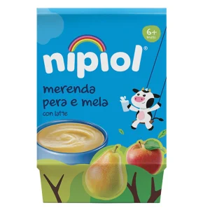 Nipiol Merenda di Pera e Mela 200 g (2x100 g)