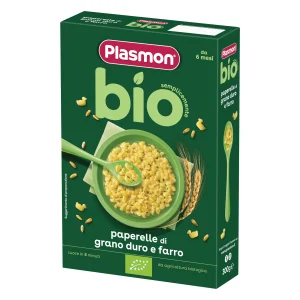 Plasmon Semplicemente Bio Pastina di Grano Duro e Farro Paperelle Bio 300 g