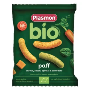 Plasmon Semplicemente Bio Paff Carota, Zucca, Spinaci e Pomodoro Bio 15 g